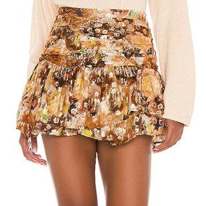 Loveshackfancy Moe skirt in sunflower size 6